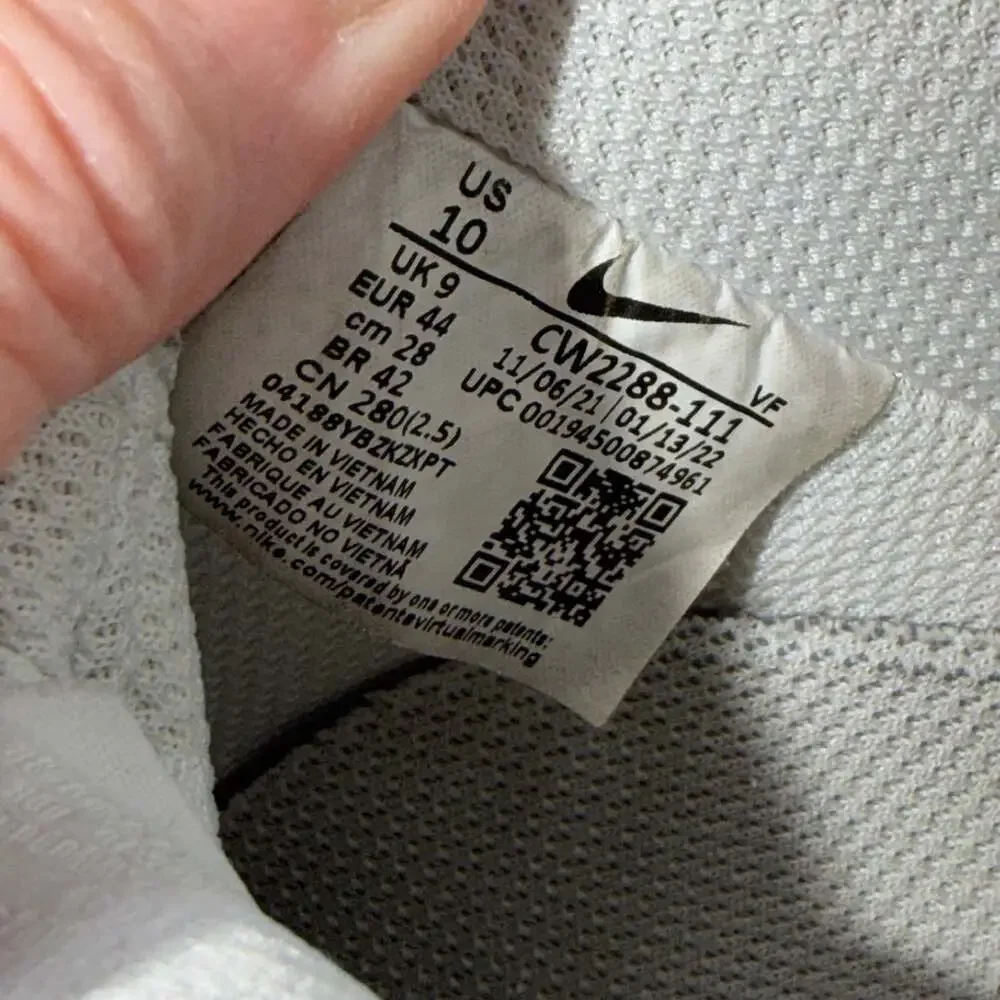 Nike Air Force 1 '07 Low Triple White Men’s Sneakers CW2288-111 Size 10 - No Box